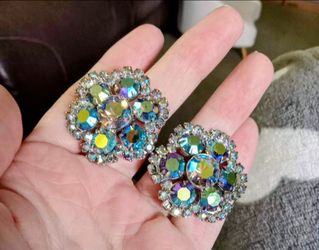 Beautiful clip-on costume earrings