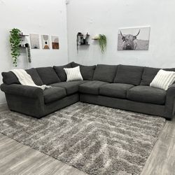 Grey Sectional Couch - Free Delivery 