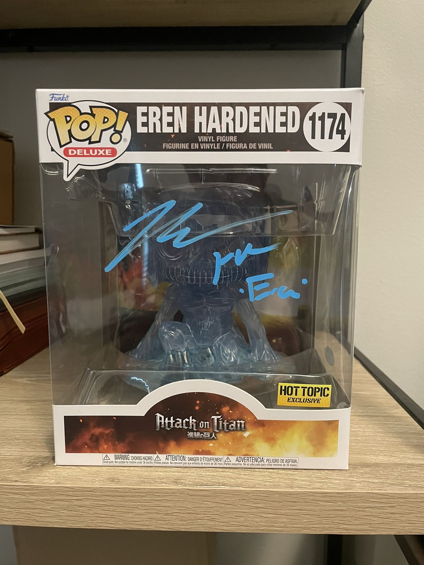 Eren Hardened Funko Pop Autographed