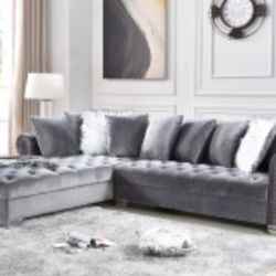 Two piece sectional sofa set