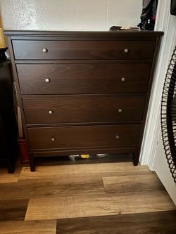 DRESSER with glass top