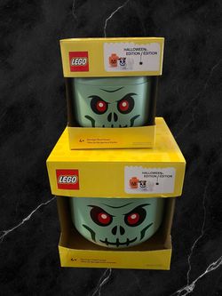 LEGO Halloween Edition Storage Head Set Small & Large