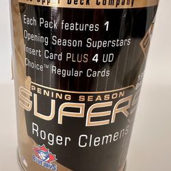 1999 MLB Upper Deck Roger Clemens Cards In A Can