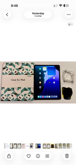 Apple iPad Air 13” M3 256GB Wi-Fi + Cellular Unlocked Starlight 100% BH 0 Cycles
