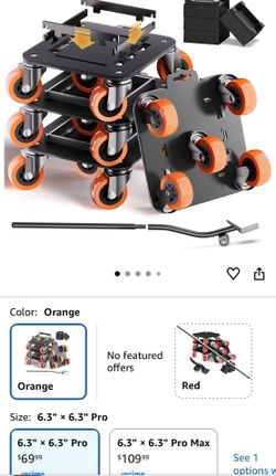 Furniture Movers with Wheels, Upgraded Guardrails for No Slips, Heavy Duty Furniture Dolly, Furniture Sliders with Wheels, Furniture Lifter Tool Inclu
