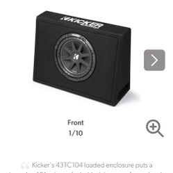 Kicker Sub And Kicker Amp