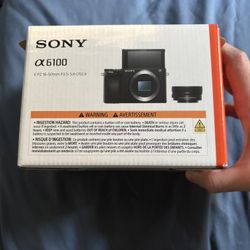 Sony Alpha 6100 mirrorless camera with an E PZ 16-50mm lens