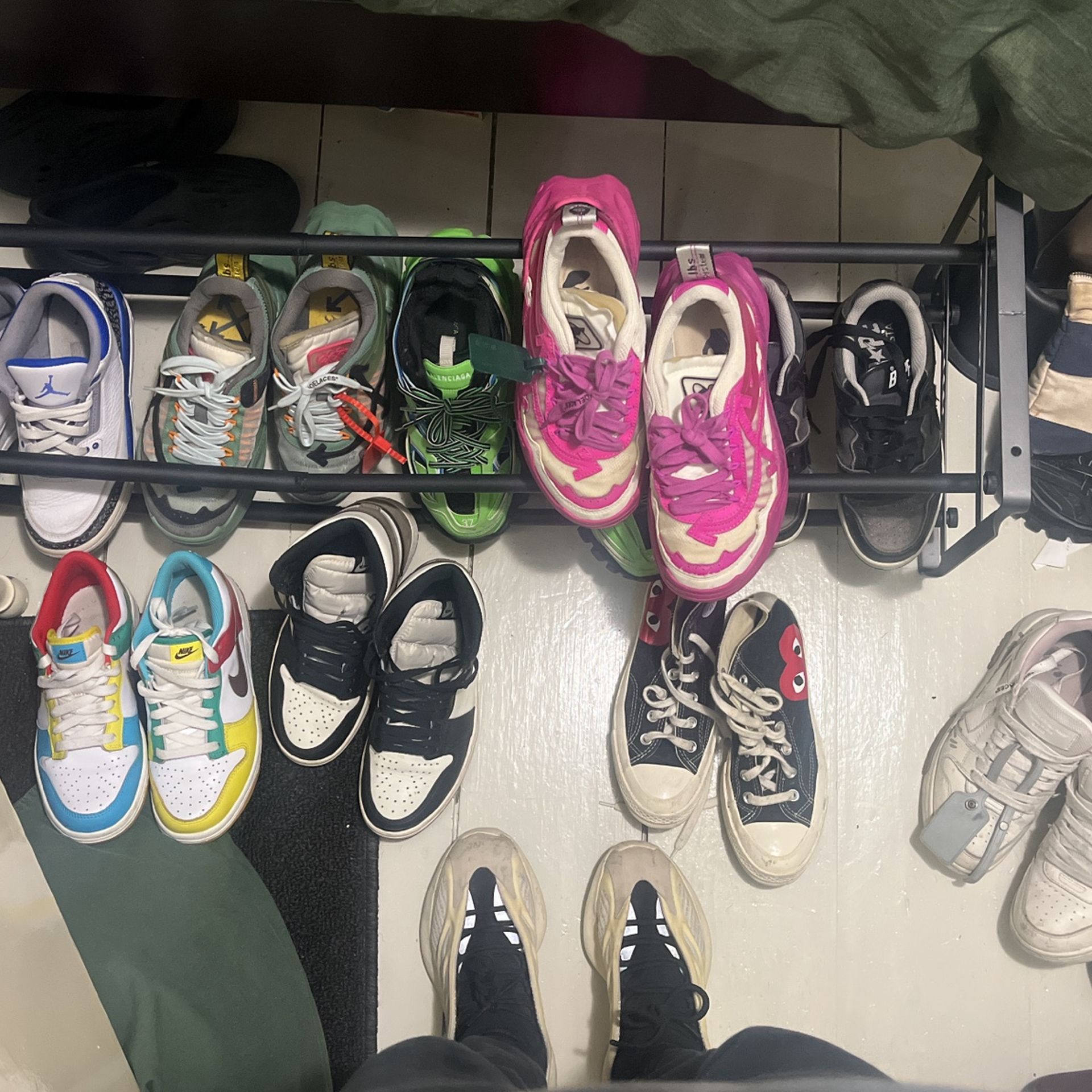 Designer Shoes: Balenciaga, Offwhite, Bape, Nike, Yeezy, Comme