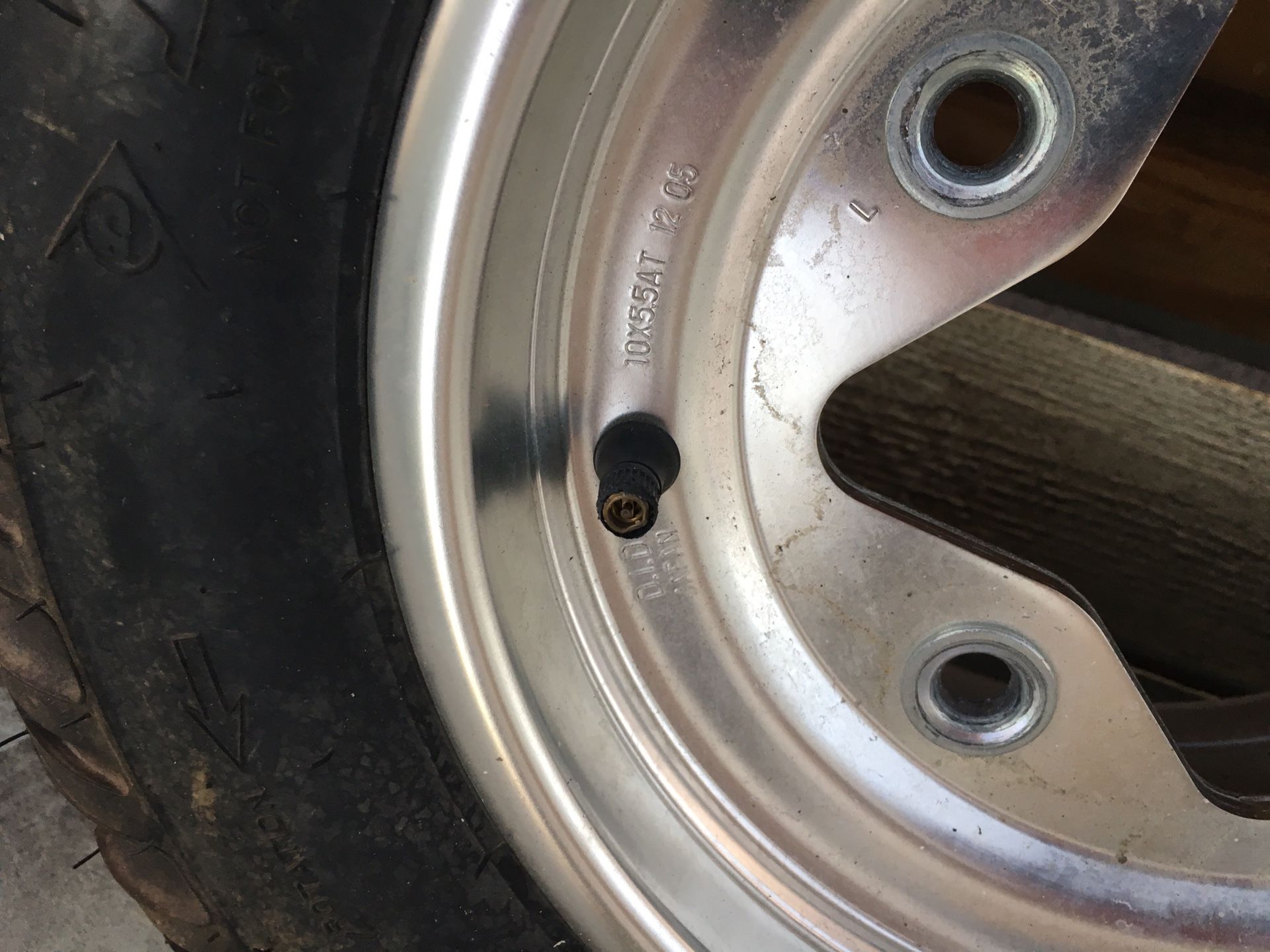 Honda or Suzuki Bolt pattern OEM Rim And Tires fits 250r, TRX 300EX