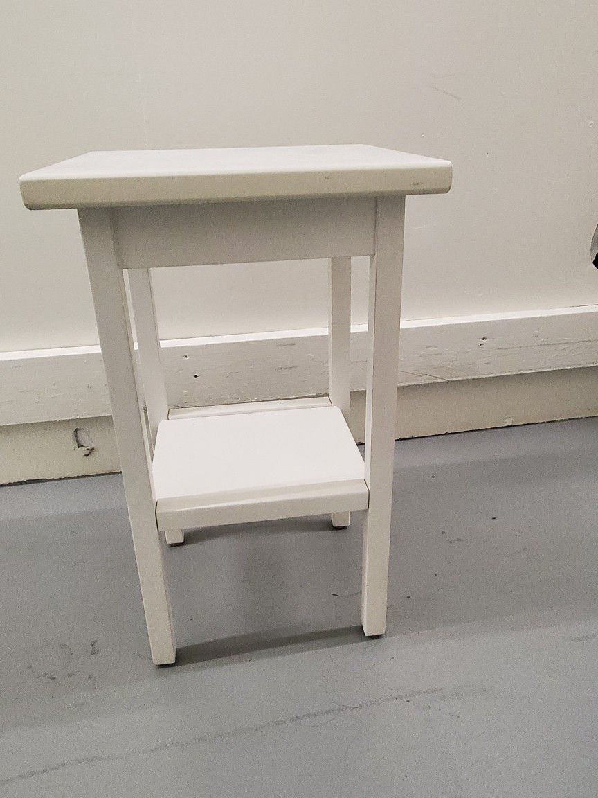 White Side Table 