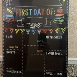 First Day Last Day of School Board