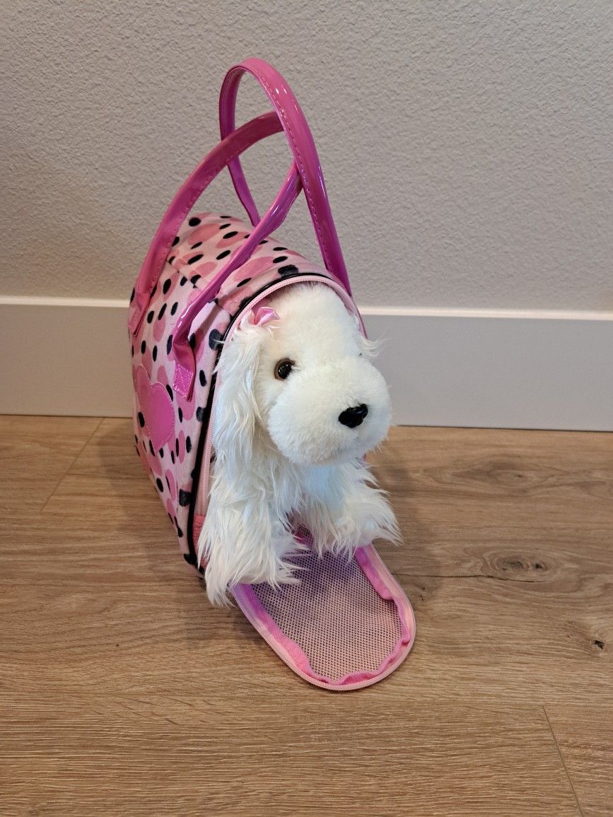 Dog And Carrier
