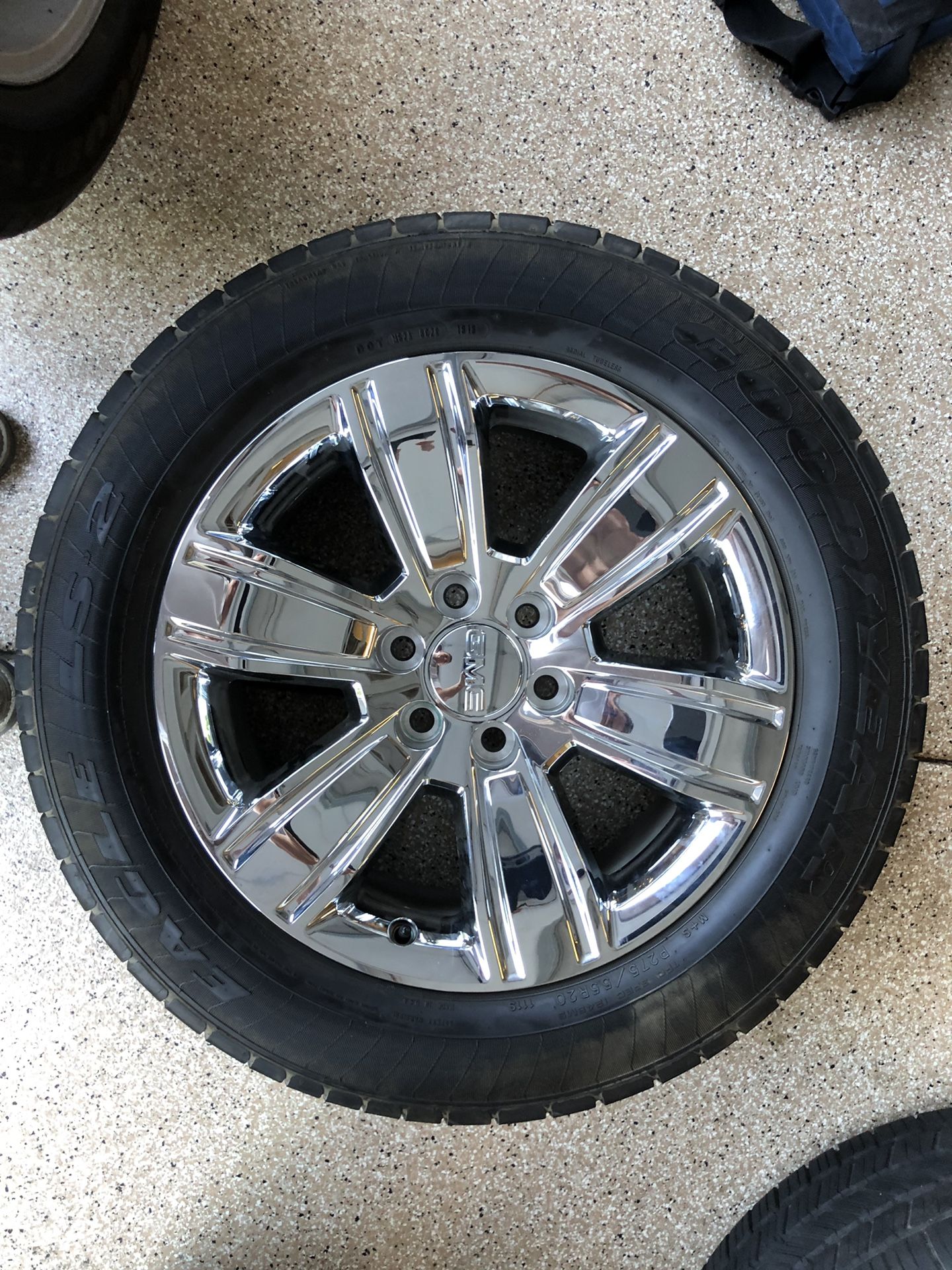 Goodyear Eagle tires and Rims off of 2018 GMC Sierra SLT 4x4