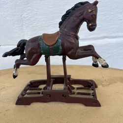 Antique Cast Iron Rocking Horse
