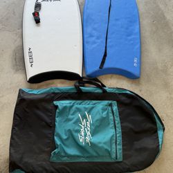 Pair of Boogie Boards with carry case