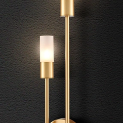 HYDELITE Modern Wall Sconce Gold Wall Light Brass