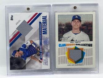 Will Smith Dodgers Topps Relic Card Lot (2)