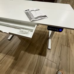 Brand new 55” x 28” adjustable electric desk