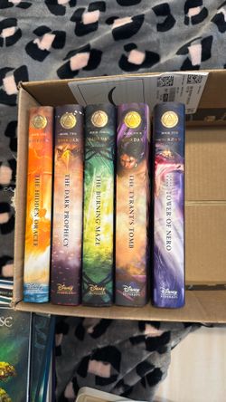 📚✨  From this photo, you have the complete hardcover set of The Trials of Apollo by Rick Riordan: