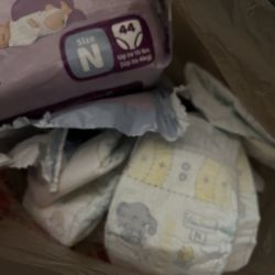 New Born Diapers (opened Package)