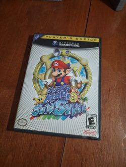 GameCube Super Mario Sunshine with the manual conditions good $40 tested and working