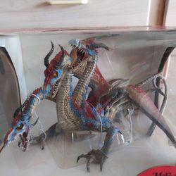 RARE DRAGONS BOX SET HYDRA DRAGON OOP NIB TODD MCFARLANE DRAGONS AWESOME MONSTER DRAGON FIGURE ACTION FIGURE 3 HEADED DRAGON