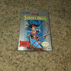 Nes Castlevania 2 Box And Instructions Only