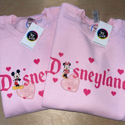 Sweethearts Nite, Disney Valentine, Sweaters, Sweatshirt, Crewneck, Mickey Minnie, Custom Shirts