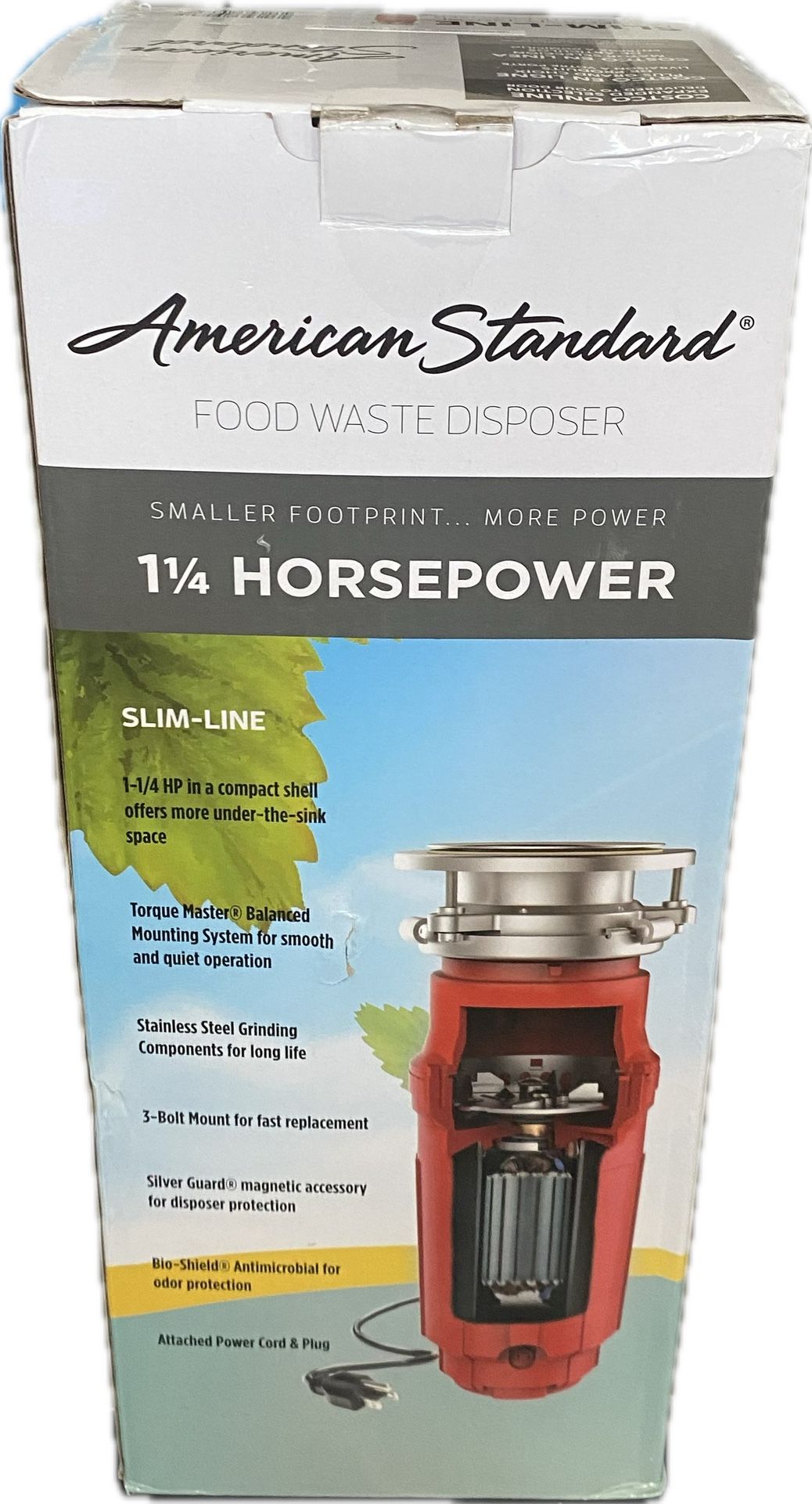 American Standard Slim Line 1.25HP Food Waste Disposer /ASD-125-SL RED 1412931