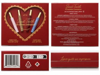 Sabrina Carpenter Sweet Tooth 4-Piece Eau de Parfum Travel Spray Gift Set