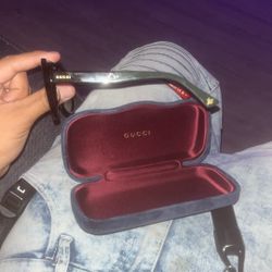 GUCCI Black Green Red Color Block Acetate Sunglasses