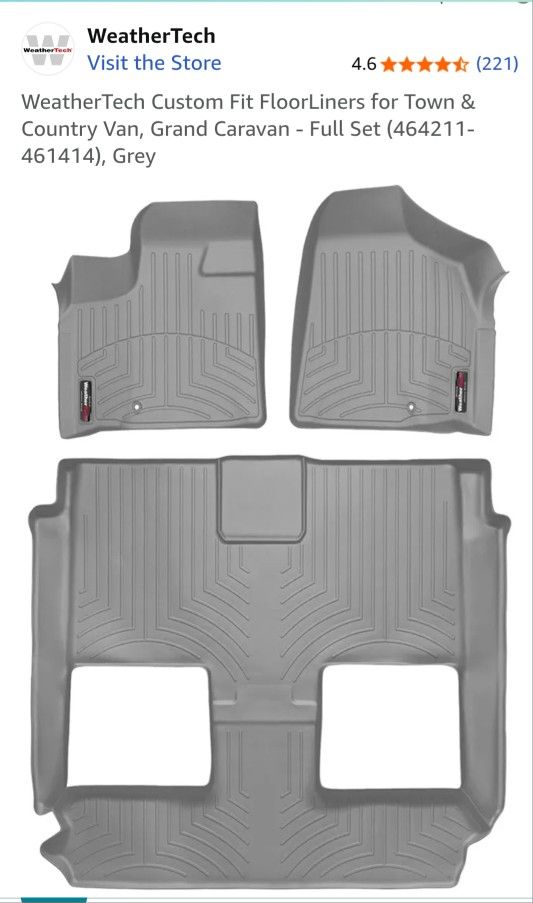 Weather Tech Mats Gray