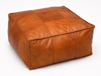 New Ottoman leather cover