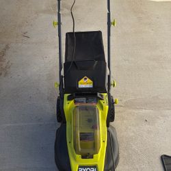 ONE+ HP 18V Brushless 16 in. Cordless Battery Walk Behind Push Lawn Mower with (2) 4.0 Ah Batteries and (1) Charger