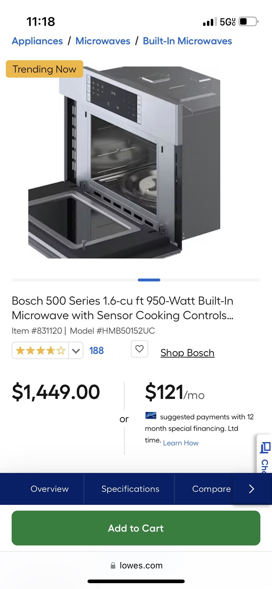 Built In Microwave