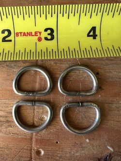 1” Stainless Steel, Welded D Ring