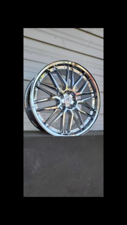 20 inch 💥5 lugs✨4 NeW Wheels ⚡️2 years warranty 💥Chrome ⚡️1199$