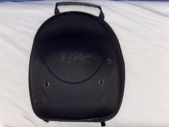 LIDS Hat Cap Travel Hard Case Black w/ Handle Ventilated Luggage Carrying Strap