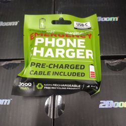 Emergency Phone Charger...One Time Use....