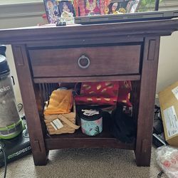 Wooden side table