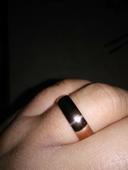 Stainless steal Rose gold plated Ring