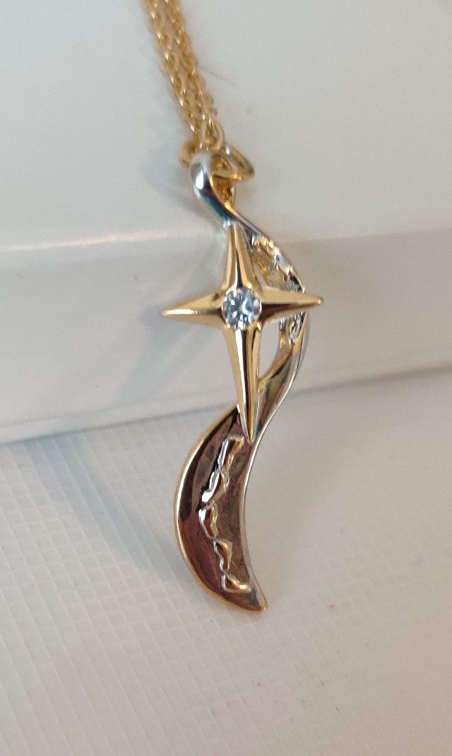 Footprints In The Sand Cross Pendant Necklace