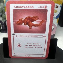 “Cheetozard” (1/1) PokeDerp — Flaming Hot Edition