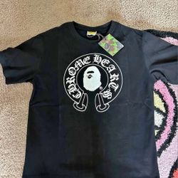 Bape Milo Black Chrome Hearts Tee – Sizes S, M, L, XL