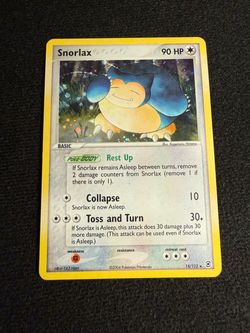 Snorlax Holo Rare Pokémon Card 15/112