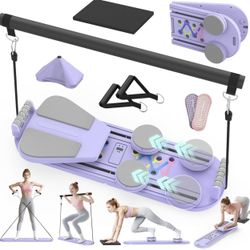 Brand new Pilates Board Pilates Reformer Set for Women, 7 in 1 Foldable Pilates Equipment with Timer
