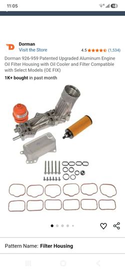 Dorman oil filter housing new