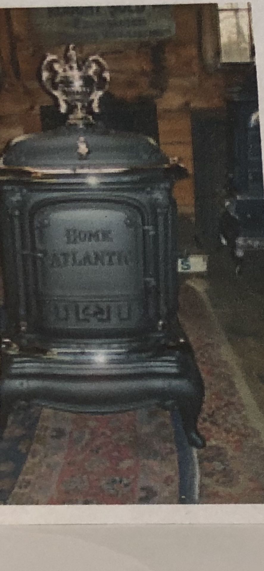 Antique Atlantic Wood Winter Stove Ready To Refurb
