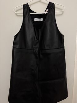 Zara Black Leather Dress