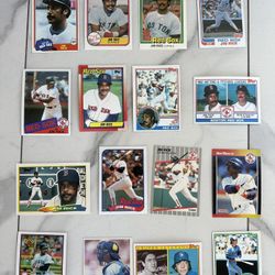 Jim Rice Boston Red Sox Ted Simmons Brewers Braves MLB HOF Baseball Card Lot Hall Fame 80’s 90’s